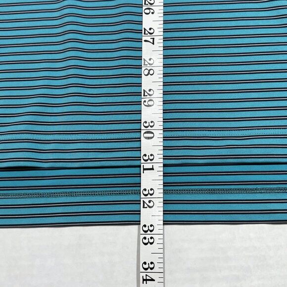 Peter Millar Summer Comfort Golf Polo Shirt Mens Size XL Blue Striped - Picture 6 of 10